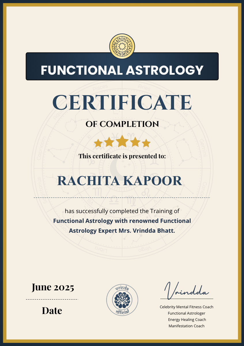 Government Certificate — Rachita Kapoor